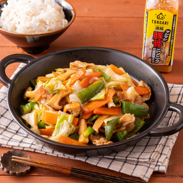 ヘルシーと背徳のタッグ！クセになる野菜炒め！